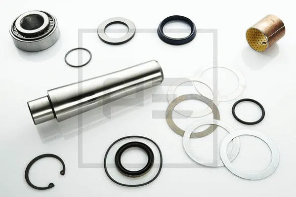 Kit d'assemblage, pivot de fusée d'essieu PE Automotive 121.005-00A