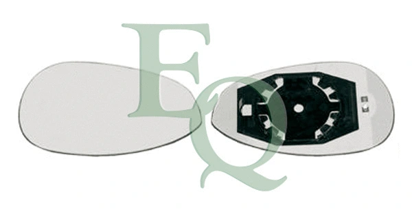 Verre de rétroviseur, rétroviseur extérieur EQUAL QUALITY RI02053