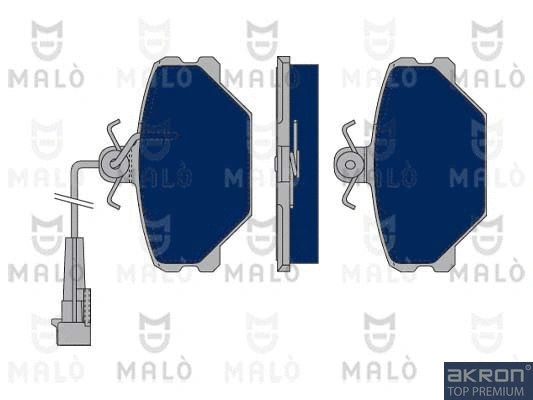 Kit de plaquettes de frein, frein à disque AKRON-MALÒ 1050343