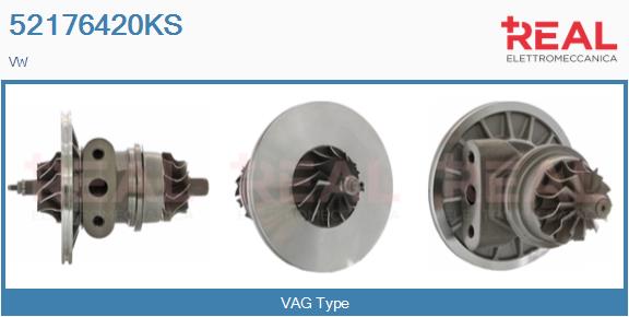 Groupe carter, turbocompresseur REAL 52176420KS