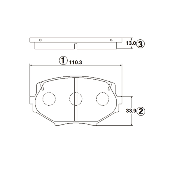 Kit de plaquettes de frein, frein à disque CTR GK0650