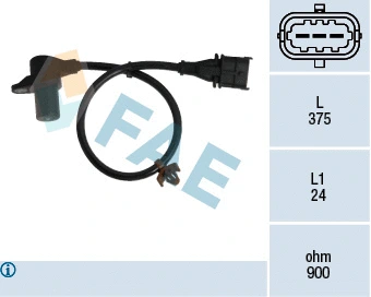 Capteur d'angle, vilebrequin FAE 79303