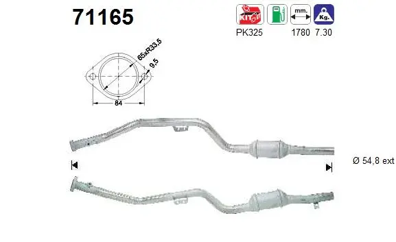 Catalyseur AS 71165