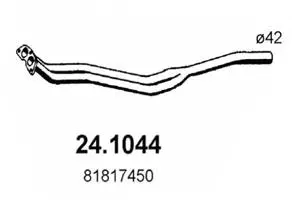 Tuyau d'échappement ASSO 24.1044