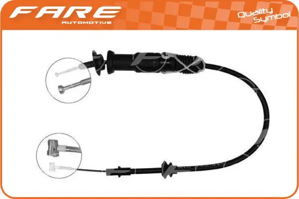 Tirette à câble, commande d'embrayage FARE-CO 24286