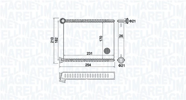 Système de chauffage MAGNETI MARELLI 350218473000