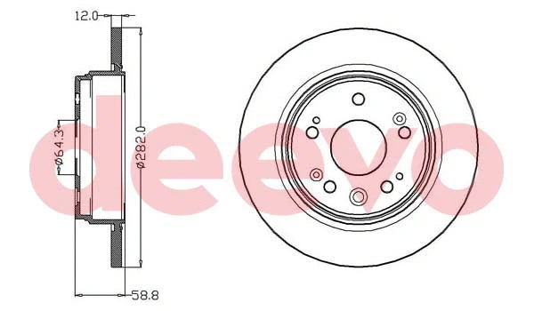 Disque de frein DEEVO BD14560