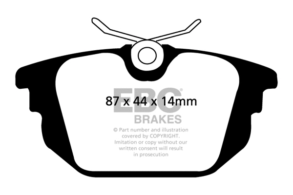 Kit de plaquettes de frein, frein à disque EBC Brakes DP21214
