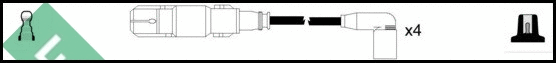 Kit de câbles d'allumage LUCAS LUC5222