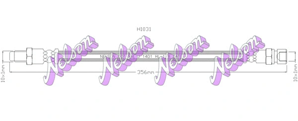 Flexible de frein KAWE H1031
