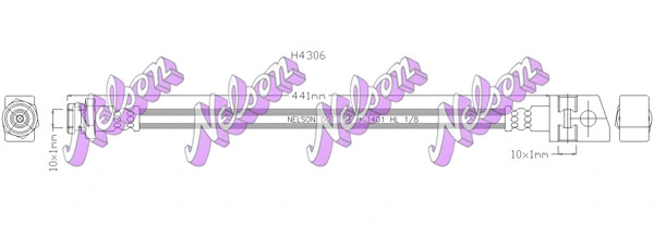 Flexible de frein KAWE H4306