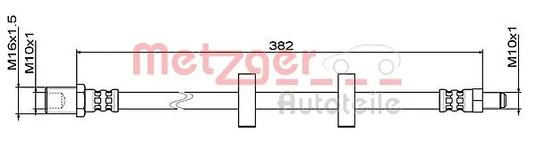 Flexible de frein METZGER 4111487