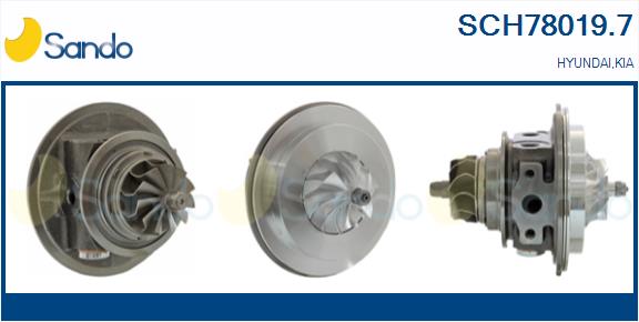 Groupe carter, turbocompresseur SANDO SCH78019.7
