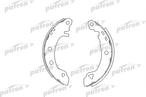 Jeu de mâchoires de frein PATRON PSP401