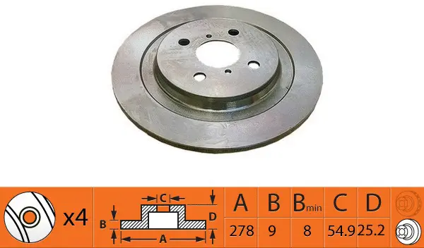Disque de frein SB BR21228