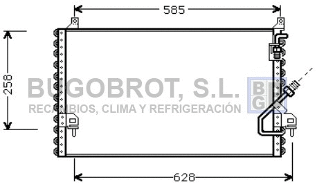 Condenseur, climatisation BUGOBROT 62-MS5196