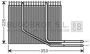 Évaporateur climatisation BUGOBROT 70-RTV353
