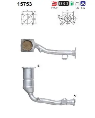 Catalyseur AS 15753