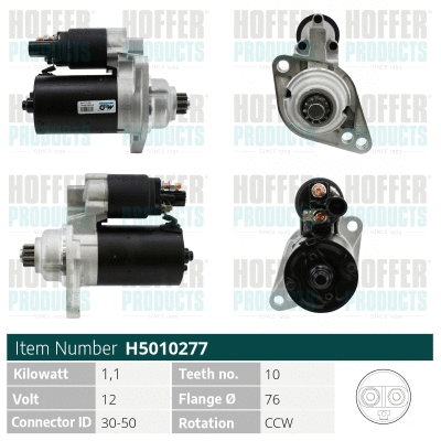 Démarreur HOFFER H5010277