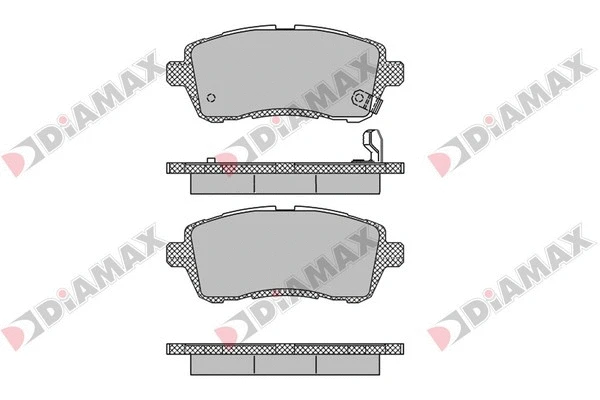 Kit de plaquettes de frein, frein à disque DIAMAX N09248