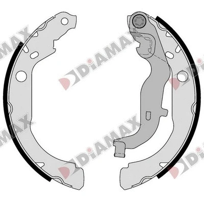 Jeu de mâchoires de frein DIAMAX N01380