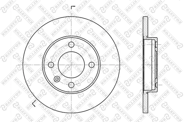 Disque de frein STELLOX 6020-9933-SX