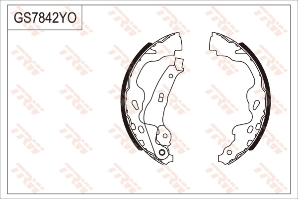 Jeu de mâchoires de frein TRW GS7842