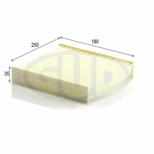 Filtre, air de l'habitacle G.U.D. GCF25012