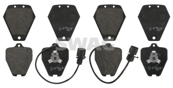 Kit de plaquettes de frein, frein à disque SWAG 30 91 6999