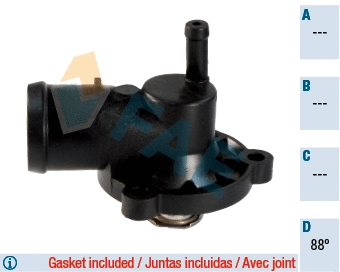 Thermostat, liquide de refroidissement FAE 5352088