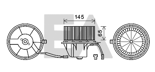 Moteur électrique, pulseur d'air habitacle EACLIMA 42A02005