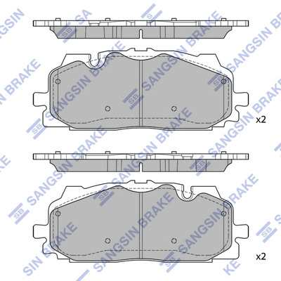 Kit de plaquettes de frein, frein à disque Hi-Q SP4117