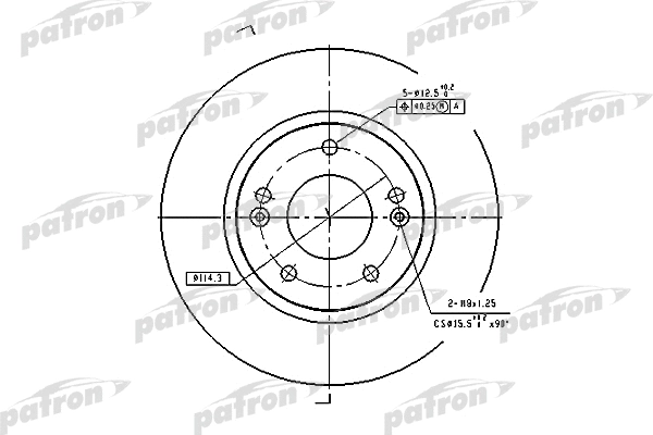 Disque de frein PATRON PBD4291