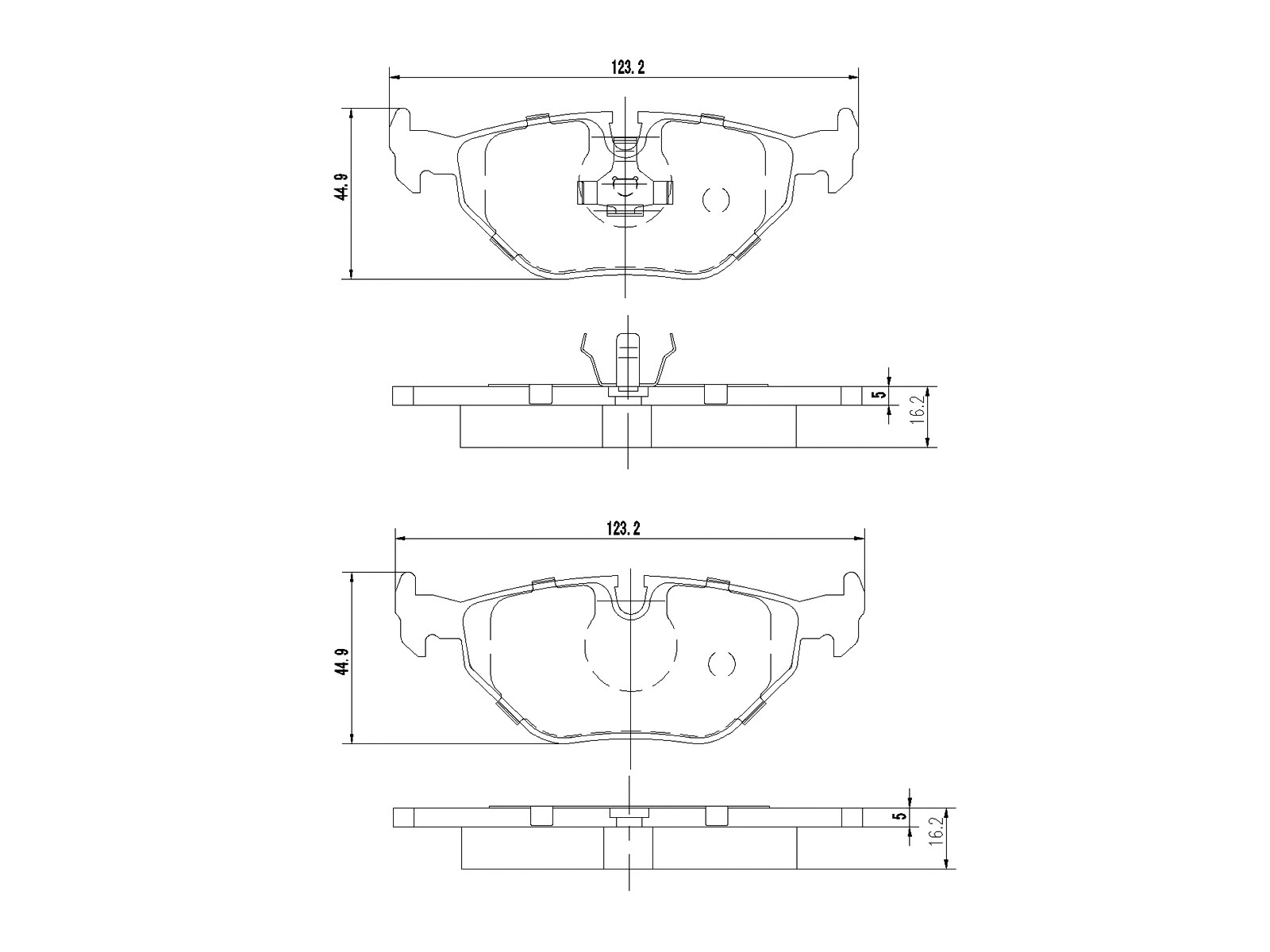 Kit de plaquettes de frein, frein à disque A.Z. Meisterteile AZMT-44-022-1408
