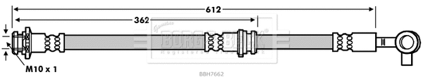 Flexible de frein BORG & BECK BBH7662