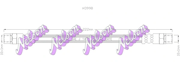 Flexible de frein KAWE H3998