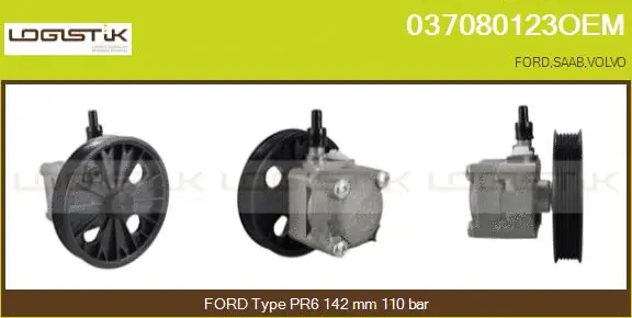 Pompe hydraulique, direction LGK 037080123OEM