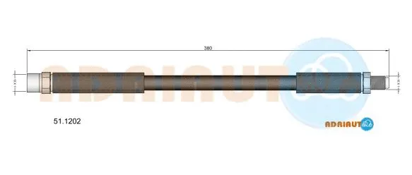 Flexible de frein ADRIAUTO 51.1202