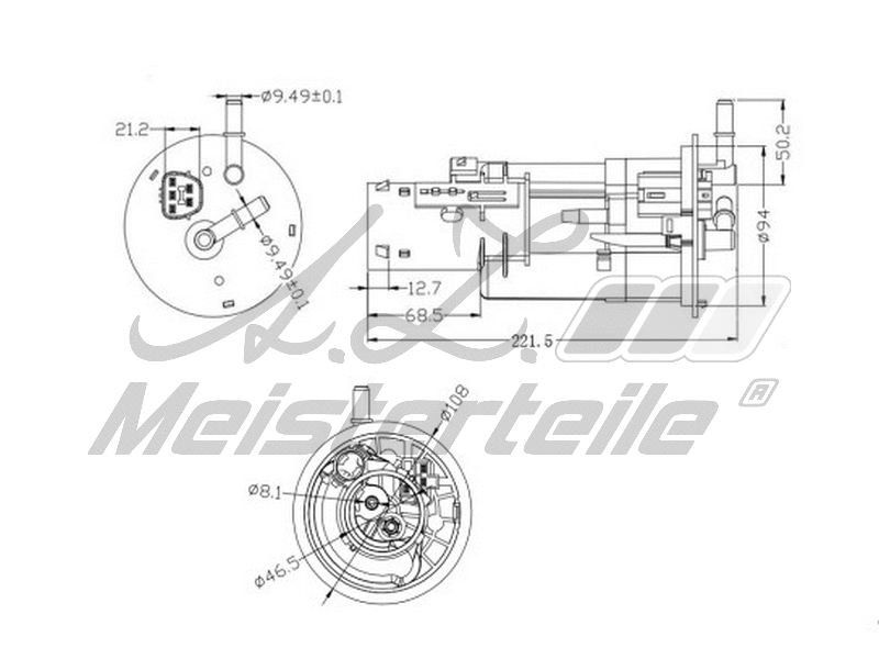 Filtre à carburant A.Z. Meisterteile AZMT-41-020-1447