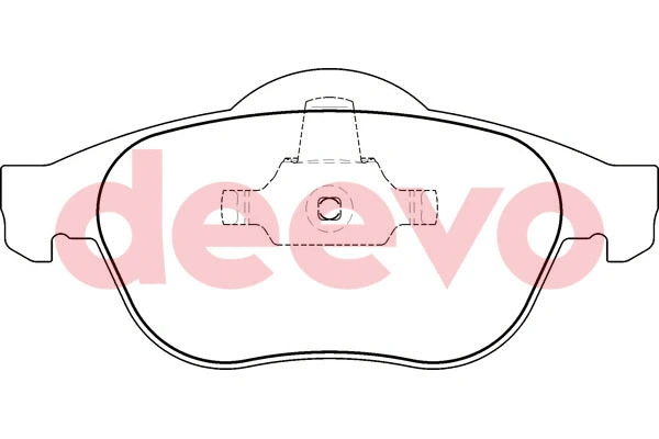Kit de plaquettes de frein, frein à disque DEEVO BP53980