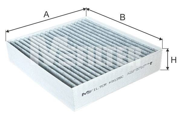 Filtre, air de l'habitacle MFILTER K 9125C