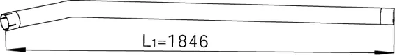 Tuyau d'échappement DINEX 28776