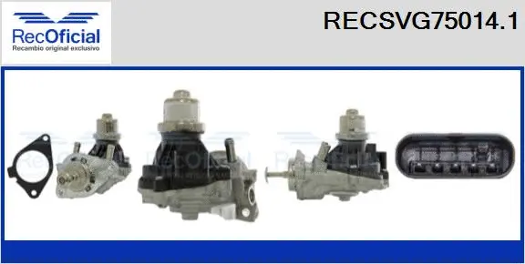 Vanne EGR RECOFICIAL RECSVG75014.1