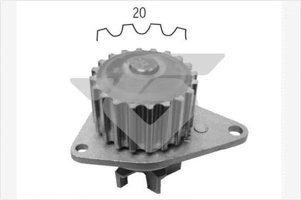 Pompe à eau, refroidissement du moteur HUTCHINSON WP0005V