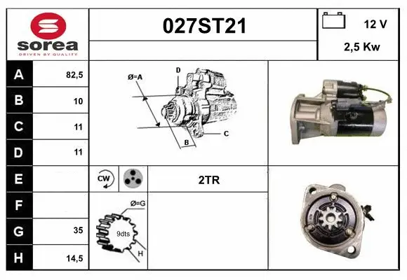 Démarreur STARTCAR 027ST21