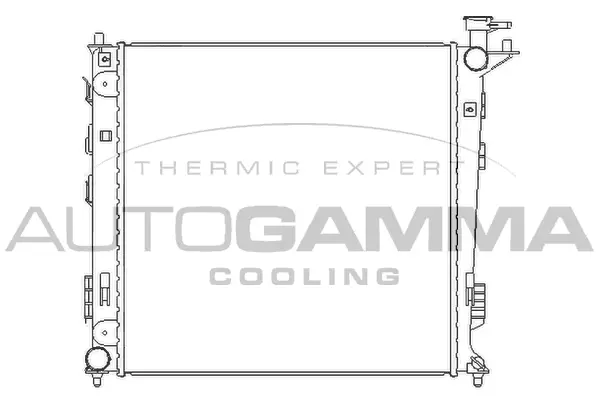 Radiateur, refroidissement du moteur AUTOGAMMA 105797