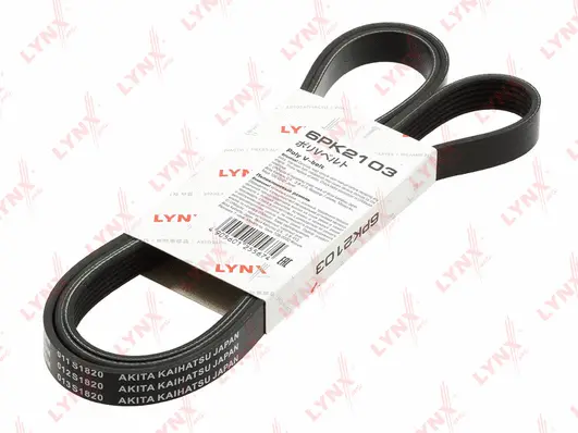 Courroie trapézoïdale à nervures LYNXAUTO 6PK2103