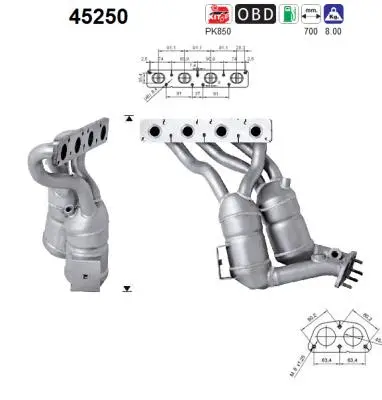 Catalyseur AS 45250