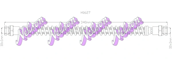 Flexible de frein KAWE H1627