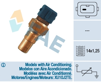 Sonde, température du liquide de refroidissement FAE 32380